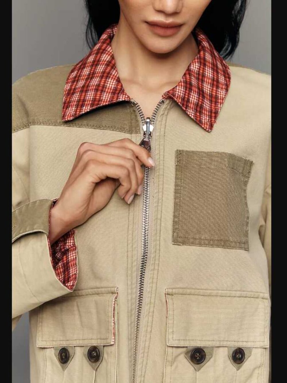 New 12 (UK 16) Damson Madder x Anthropologie reversible Marcelle barn jacket - Picture 2 of 13